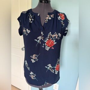 Fun2Fun Walden Split Neck Blouse